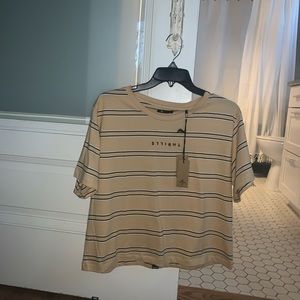 thrills striped tee